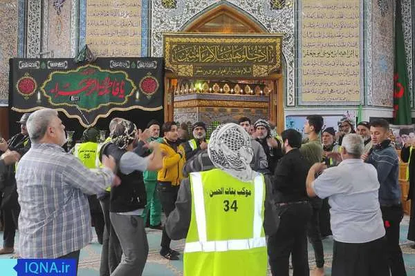 عکس | زیارت خدام موکب‌ بنات‌الحسن(ع) عراق از امامزاده‌ای در روستای اَلنگ
