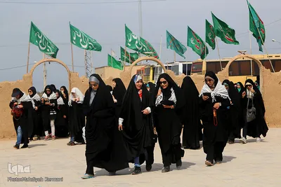وروددانشجویان به هویزه محل شهادت حسین علم الهدی و یارانش