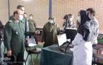 بازدید فرمانده سپاه امام حسن مجتبی(ع) البرز  از پایگاه تجمیعی واکسیناسیون کووید ۱۹‎‎