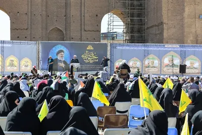 مراسم سالگرد شهادت سیدحسن نصرالله در تبریز