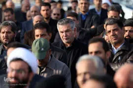 مراسم تشییع پیکر مرحوم اسماعیل احمدی، مدیر کل حوزه وزارتی وزارت ورزش و جوانان