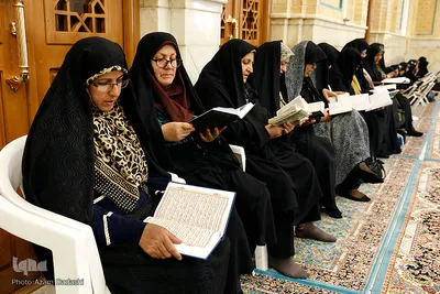 جزخوانی قرآن در مسجد امام حسن عسگری(ع) قزوین