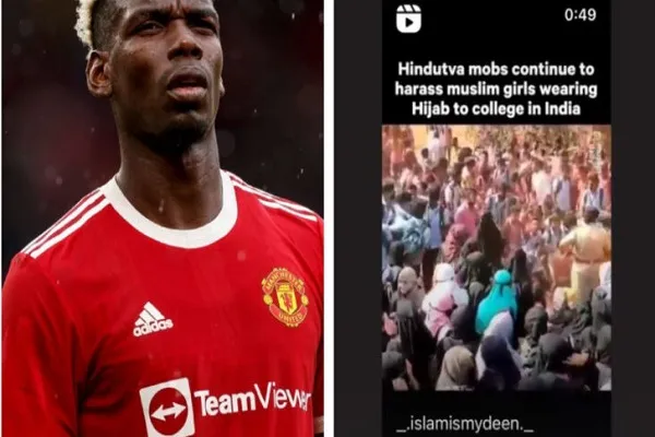 Prohibición del hiyab en India: Paul Pogba comparte videos en solidaridad con los estudiantes musulmanes