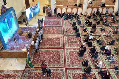 مراسم بزرگداشت اولین سالگرد شهادت شهید محسن جعفری در شاهچراغ (ع)‎‎