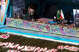 حماسه یوم الله ۲۲ بهمن از نمای برج آزادی