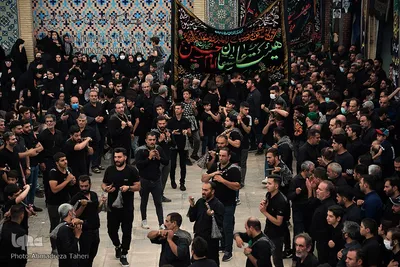 مراسم عزاداری تاسوعای حسینی در امامزاده هارونیه اصفهان