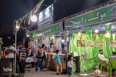 برپایی موکب ولایت به مناسبت عید غدیر در شیراز