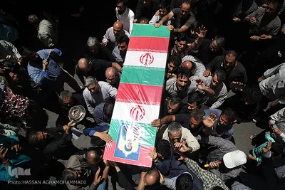مراسم تشییع پیکر پاک مجاهد جانباز شهید حجت الاسلام سید «مهدی تقوی» از شهدای جنایت تروریستی مجلس 