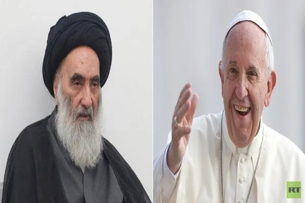 دیدار تاریخی پاپ اعظم واتیکان با مرجع عالیقدر شیعه در عراق