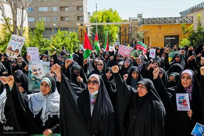 تجمع بانوان حوزوی شیراز در محکومیت جنایات رژیم صهیونیستی