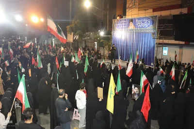 تجمع مردم انقلابی ملایر برای خون خواهی امام شهید