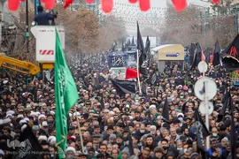 تشییع پیکرهای ۱۲ شهید گمنام در مشهد مقدس