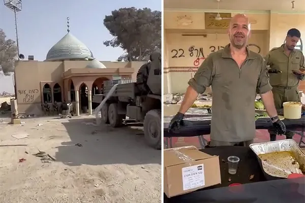 Rafah Mosque Vandalized, Turned Into Cooking Place by Israeli Forces