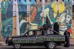 دسته عزاداری طلاب و روحانيون شیرازی در سومين روز شهادت امام حسین(ع)