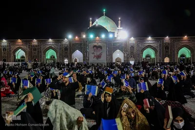 مراسم احیای شب نوزدهم ماه مبارک رمضان در حرم منور رضوی