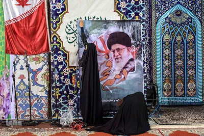 تجمع بانوان انقلابی در مصلی اهواز