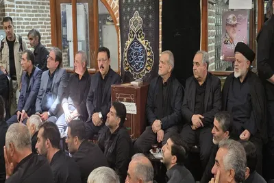 حضور رئیس جمهور در آیین‌های عاشورایی تبریز