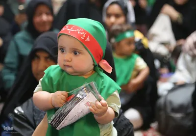 مراسم شیرخوارگان حسینی در حرم مطهر شاهچراغ(ع)