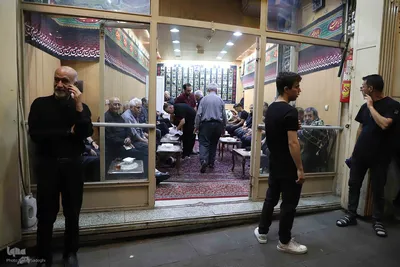 عزاداری اربعین حسینی در بزرگترین بازار مسقف جهان