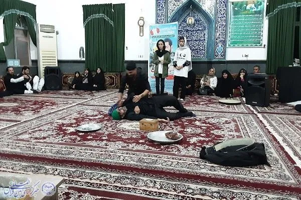 اجرای چهار نمایش منتخب بخش ملی تئاتر خیابانی ششمین اشکواره حسینی در ایزدشهر