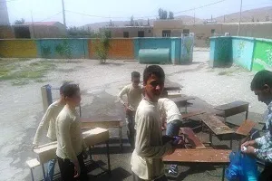 بازسازی مدرسه کوثر دمق به‌همت دانش‌آموزان جهادگر