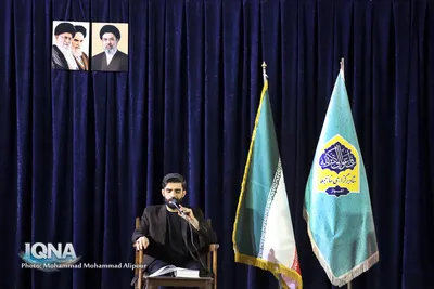 مراسم بزرگداشت چهلمین روز خاکسپاری مقام معظم رهبری در اهواز عکاس محمد محمدعلی پور