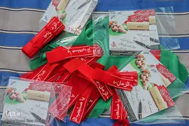 آغاز بسته‌بندی لباس همایش عظیم شیرخوارگان حسینی در استان فارس‎‎‎‎