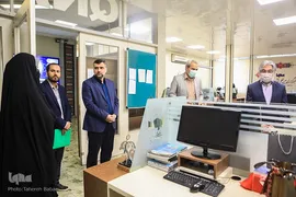 بازدید علی رمضانی مدیرعامل موسسه خانه کتاب از ایکنا