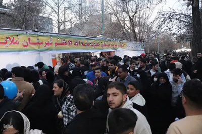 جشن «مهمونی کیلومتری عید نیمه شعبان» در ملایر‎