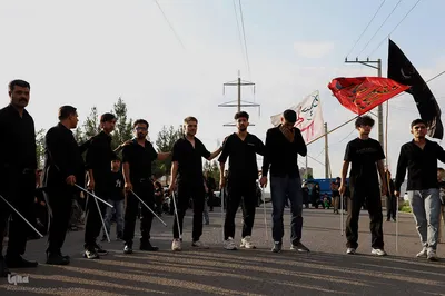 رژه عزاداران شاه حسین گوی استان آذربایجان شرقی در اهر