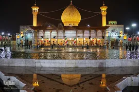 بارش اولین باران پاییزی در آستان حضرت شاهچراغ(ع)