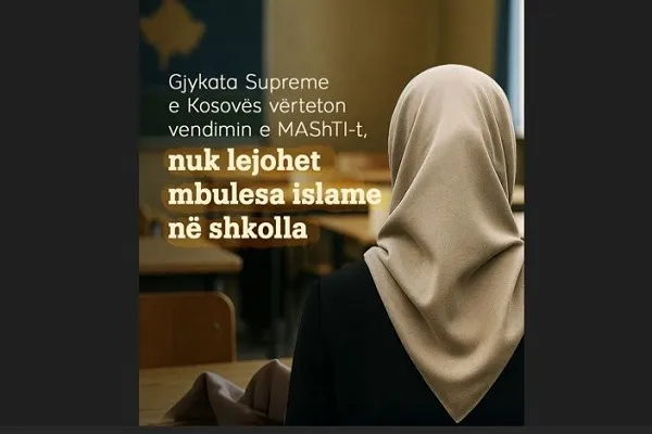 ممنوعیت حجاب در مدارس دولتی کوزوو