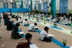 مراسم جزءخوانی قرآن در امامزاده نرمی دولت‌آباد