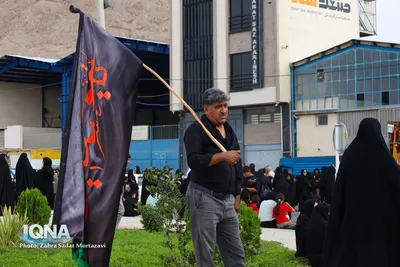پیاده‌روی دلدادگان اربعین حسینی در خمینی‌شهر