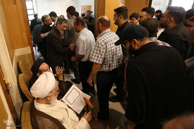 مراسم ختم مادر همسر علی منتظری رئیس جهاددانشگاهی