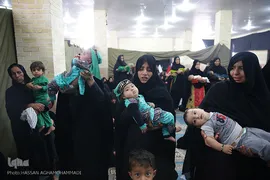 مراسم شیرخوارگان حسینی در منطقه محروم زهکلوت