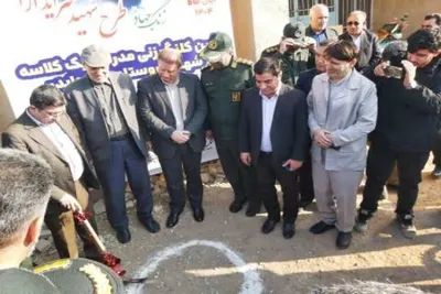 آیین کلنگ زنی احداث مدرسه یک کلاسه «شهدا» روستای باغ جایدر برگزار شد