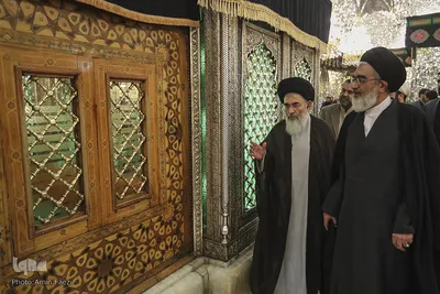 آئین غبارروبی ضریح مطهر احمدبن‌موسی(ع)‎