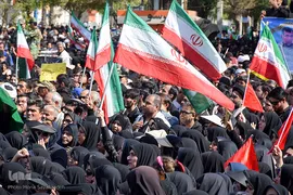 مراسم تشییع پیکرهای مطهر شهدای جنایت تروریستی اهواز