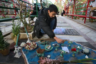 تحویل سال نو در گلزار شهدا