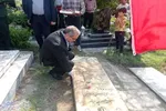 آیین عطر افشانی  و غبارروبی مزار شهدا در سوادکوه شمالی