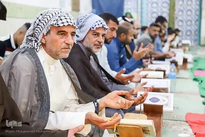 جزءخوانی قرآن در مسجد امام موسی کاظم(ع) کارون