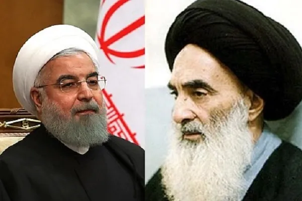 Rouhani se encuentra con el ayatolá Sistani en Najaf
