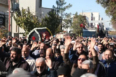 مراسم تشییع ۶ شهید گمنام در سمنان