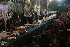 بزرگ‌ترین سفره حضرت رقیه(س) در بندرعباس 