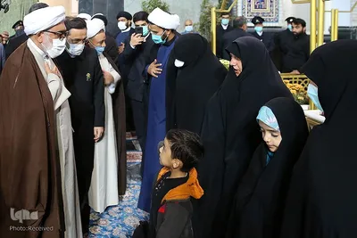مراسم وداع با پیکر شهید محمد اصلانی در حرم مطهر رضوی
