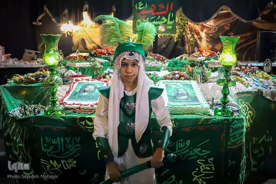 برپایی آیین سوگواری شب هشتم محرم در شهرک عرب‌ها
