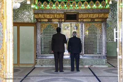 آیین تعویض پرچم آستان مقدس حضرت سیدعلاءالدین حسین(ع)‎‎