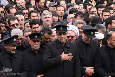 تشییع پیکر جنازه جانباختان حادثه قطار تبریز