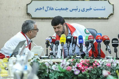 نشست خبری رئیس جمعیت هلال احمر